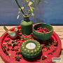 herfstschaal beschilderen met warme tinten tijdens een creatieve workshop